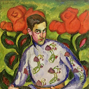 Portrait of a Boy in a Coloured Shirt, 1909 (oil on canvas)