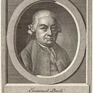 Portrait of Carl Philipp Emanuel Bach (1714-88) (engraving)