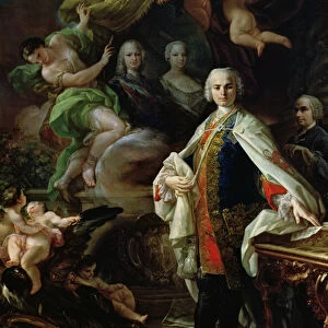Portrait of Carlo Broschi (1705-82) Il Farinelli, after 1746 (oil on canvas)