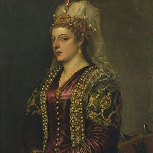 Portrait of Caterina Cornaro, wife of James II of Cyprus (oil on canvas)
