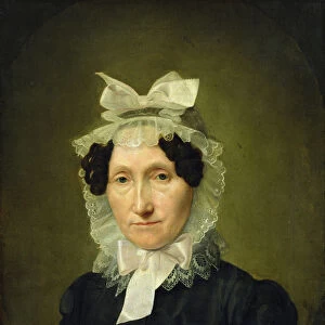 Portrait of Catharina Maria Oldach (1782-1858) (oil on canvas) (see 149501 for pair)