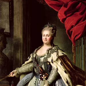 Portrait of Catherine II (1729-96) c. 1770 (oil on canvas)