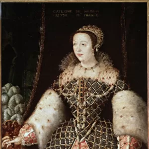 Portrait of Catherine de Medicis - Painting, 16th century
