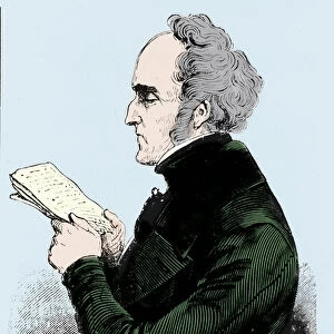 Portrait of Charles Fourier (1772 - 1837), French socialist theorist