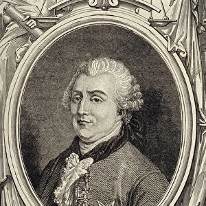Portrait of Charles Gravier, Count of Vergennes (1719-87) (engraving)