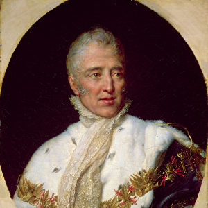 Portrait of Charles X (1757-1836) King of France (oil on canvas)