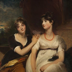Portrait of Charlotte and Sarah Carteret-Hardy, 1801 (oil on canvas)