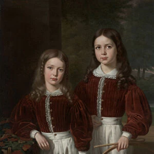 Portrait of Two Children, Probably the Sons of M. Almeric Berthier, Comte de LaSalle
