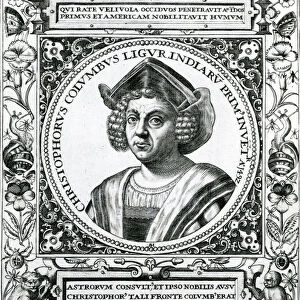Portrait of Christopher Columbus (1451-1506) from The Narrative and Critical