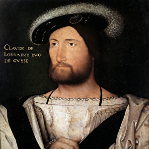 Portrait of Claude de Lorraine, Duke of Guise, painting by Jean Clouet