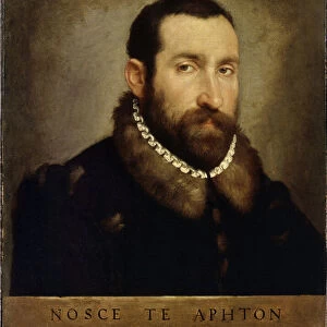 Portrait d homme. Portrait of a Man. Peinture de Giovan Battista Moroni (1520 / 25-1578), vers 1560. Art italien, Renaissance. Huile sur toile. Musee de l Ermitage, Saint Petersbourg