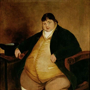 Portrait of Daniel Lambert (oil on canvas)