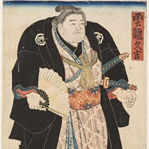 Portrait du lutteur de sumo Unryu Kyukichi (Unryu Hisakichi)