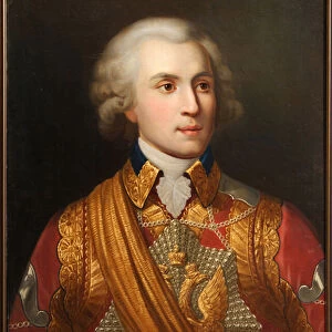 Portrait du prince Platon Alexandrovich Zoubov (ou Von Zuboff) (1767-1822) (Portrait of the Prince P. Zubov). Jeune officier, dernier favori de Catherine II de Russie (1729-1796), qui a assure son ascension sociale et sa fortune
