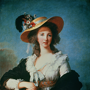 Portrait of the Duchess of Polignac (c. 1749-93) (oil on canvas)