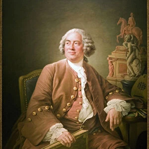 Portrait of Edme Bouchardon (1698-1762), French sculptor, Oil painting on canvas by Francois Hubert Drouais (1727-1775). Photography, KIM Youngtae, Paris, Musee Carnavalet