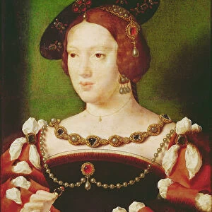 Portrait of Eleanor of Hapsbourg (1498-1558) (oil on panel)