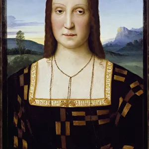 Portrait of Elisabetta Gonzaga, c. 1504-1505 (oil on wood)