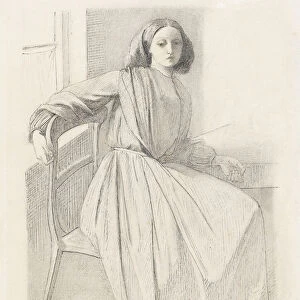 Portrait of Elizabeth Siddal, 1854-56 (pencil on paper)