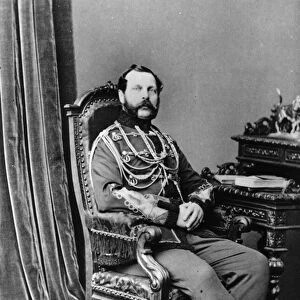 Portrait of Emperor Alexander II of Russia, 1863-65 (albumen print)