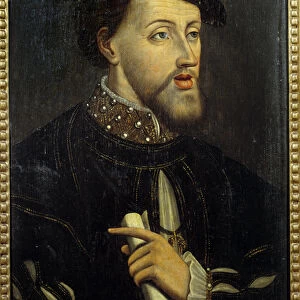Portrait of Emperor Charles V (1500-1558). Anonymous painting of the French School
