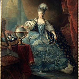 Portrait en pied de Marie Antoinette de Lorraine Habsburg (1754-1793) dit "