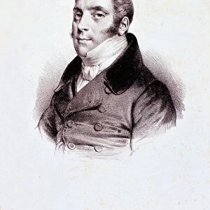Portrait of english composer Daniel Francois Esprit Auber, 19th century (engraving)