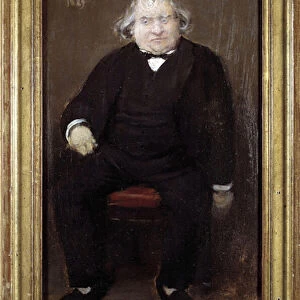 Portrait of Ernest Renan (1823-1892), French philosopher Painting by Jean Beraud