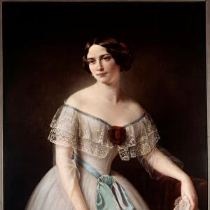 Portrait of Fanny Cerrito (1817-1909) dancer Anonymous painting. 19th century Paris