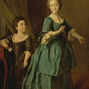 Portrait of Feodosia Rzhevskaya (1760-95) and Nastasia Davydova (b