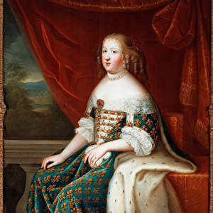 Portrait on foot of Mary Therese of Austria (1638-1683)