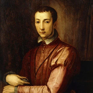 Portrait of Francesco I d Medici (1541-1587) seated half-length