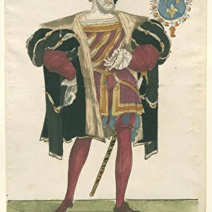 Portrait of Francois I (1494-1547), King of France, 1538-c. 1547 (print)