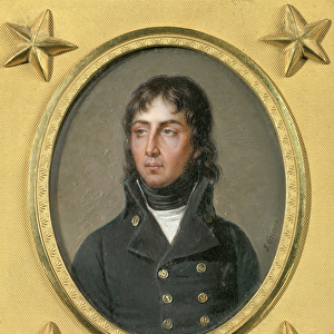 Portrait of General Louis Charles Antoine Desaix, 1797 (oil on canvas on ivory)