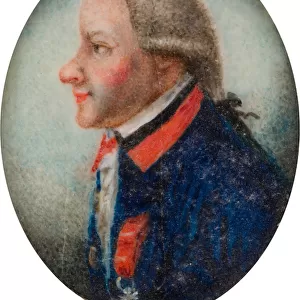 Portrait of General Vandermeerck, c. 1735-63 (oil on paper)