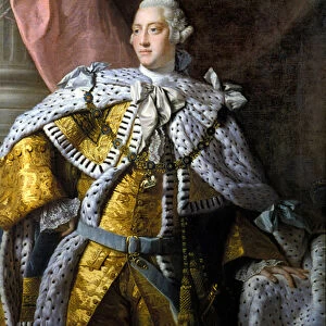 Portrait of George III (1738-1820). Painting by Allan Ramsay, 1767