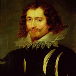 Portrait of George Villiers (1592-1628) 1st Duke of Buckingham (oil on canvas) (see
