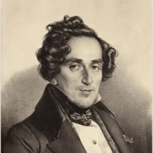 Portrait of Giacomo Meyerbeer (engraving)