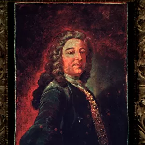 Portrait of Giambattista Somis, Italian composer and violinist. 18th century (painting)