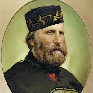 Portrait of Giuseppe Garibaldi (oil on canvas)