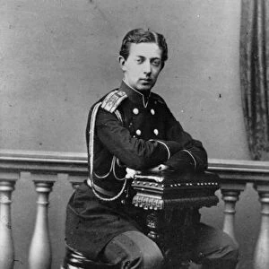 Portrait of Grand Duke Nicholas Alexandrovich of Russia (Nikolai Alexandrovitch, Nikolay Aleksandrovich Romanov, (1843-1865). Albumin Photo. Russian State Film and Photo Archive, Krasnogorsk