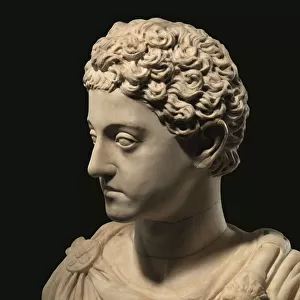 Portrait Head of the Young Commodus, c. 175-77 AD (marble)