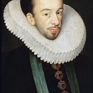 Portrait of Henry III of France, King of Poland and Grand Duke of Lithuania par Quesnel