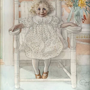Portrait of Inga-Maria Thiel, 1900 (w / c and pencil on paper)