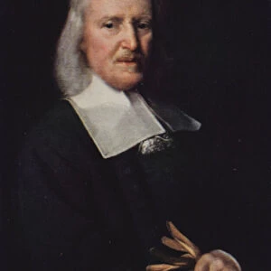 Portrait of Isaak Walton (colour litho)