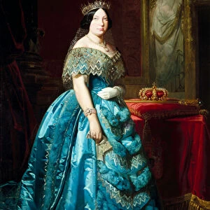 Portrait of Isabella II Queen of Spain (Isabella of Bourbon or Isabel de Borbon