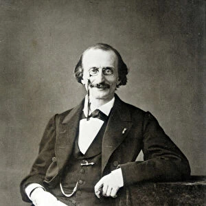 portrait of Jacques Offenbach (1819-1880), German composer