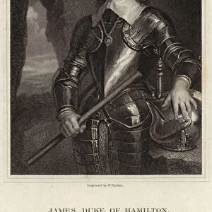 Portrait of James Hamilton, Duke of Hamilton (engraving)