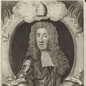 Portrait of James II of England and Ireland (engraving)