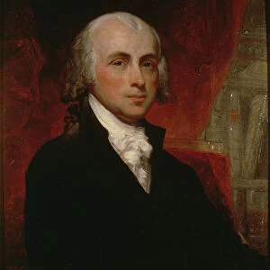 Portrait of James Madison (1751-1836) (oil on canvas)
